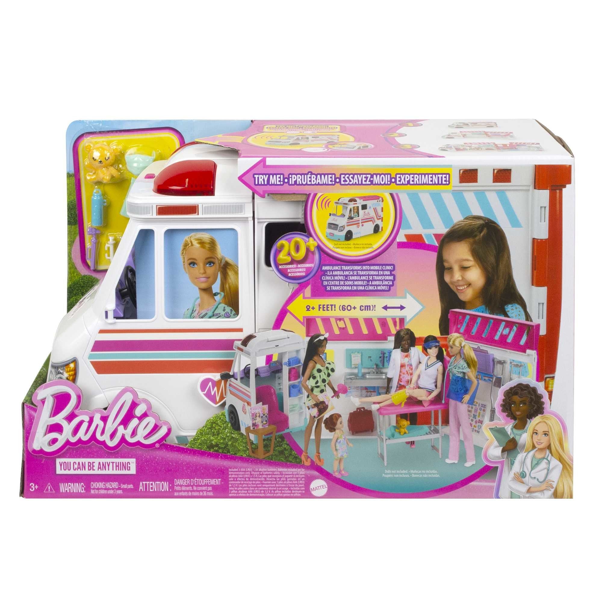Mattel Barbie 2-In-1 Ambulance Playset, Vehículo De Juguete