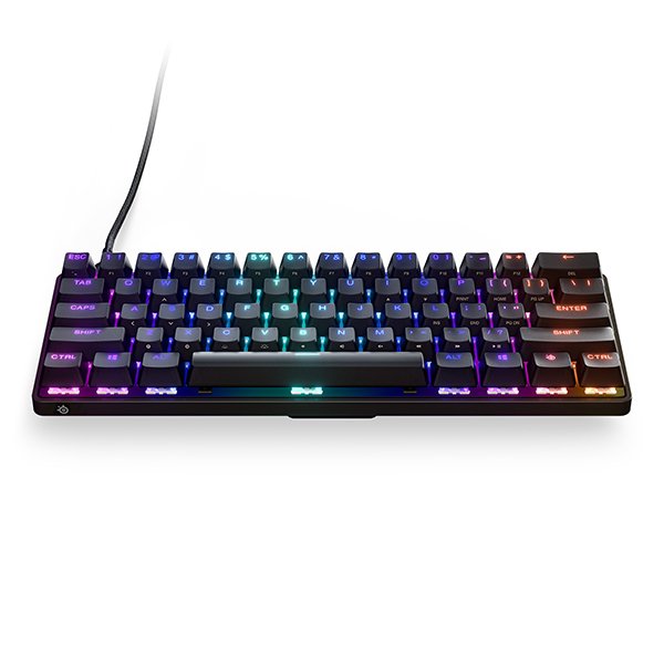 Teclado Inglés Steelseries Apex 9 Mini Teclado Usb Qwerty Inglés De Ee. Uu. Negro
