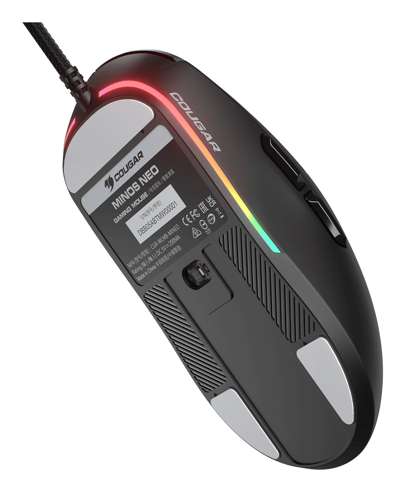 Ratón Cougar Gaming Minos Neo Ambidextro Usb Tipo A Óptico 6200 Dpi