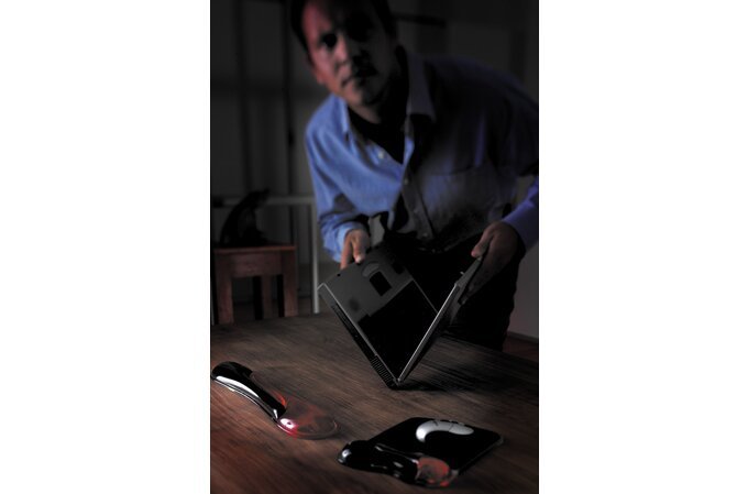 Kensington Reposamuñecas Gel Duo Ratón Rojo/Gris