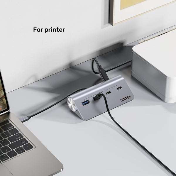 EAN 4894160058546 - UNITEK H1337AGY01 hub de interfaz USB 3.2 Gen 1 (3.1 Gen 1) Type-C 5000 Mbit/s Gris imagen 9