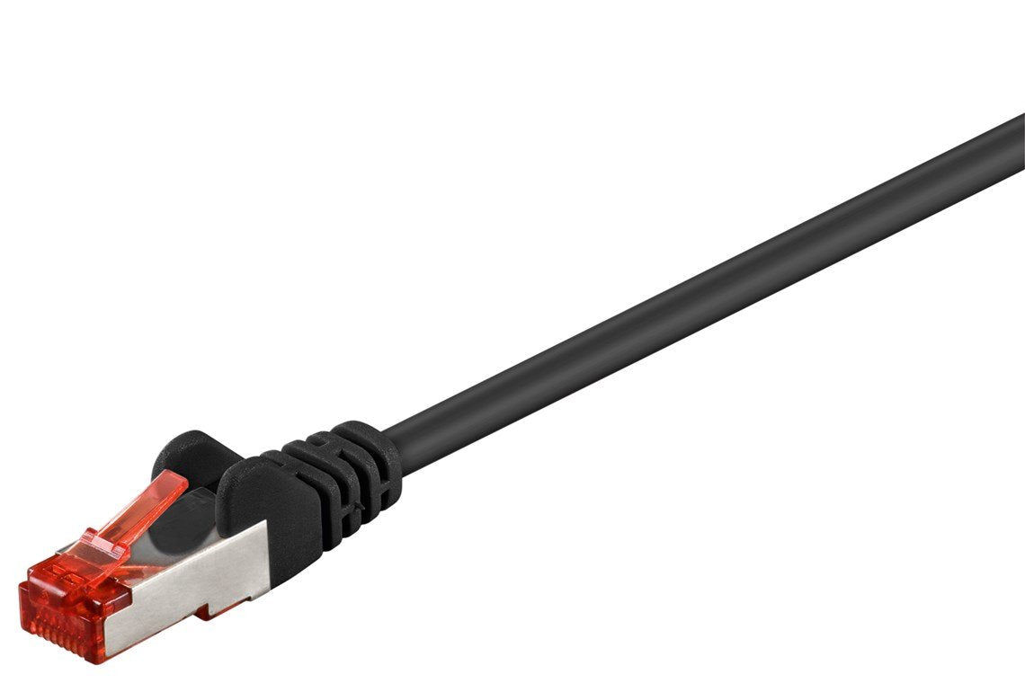 Latiguillo Cat 6, S/Ftp, 2.00 M, Negro, Lszh Goobay