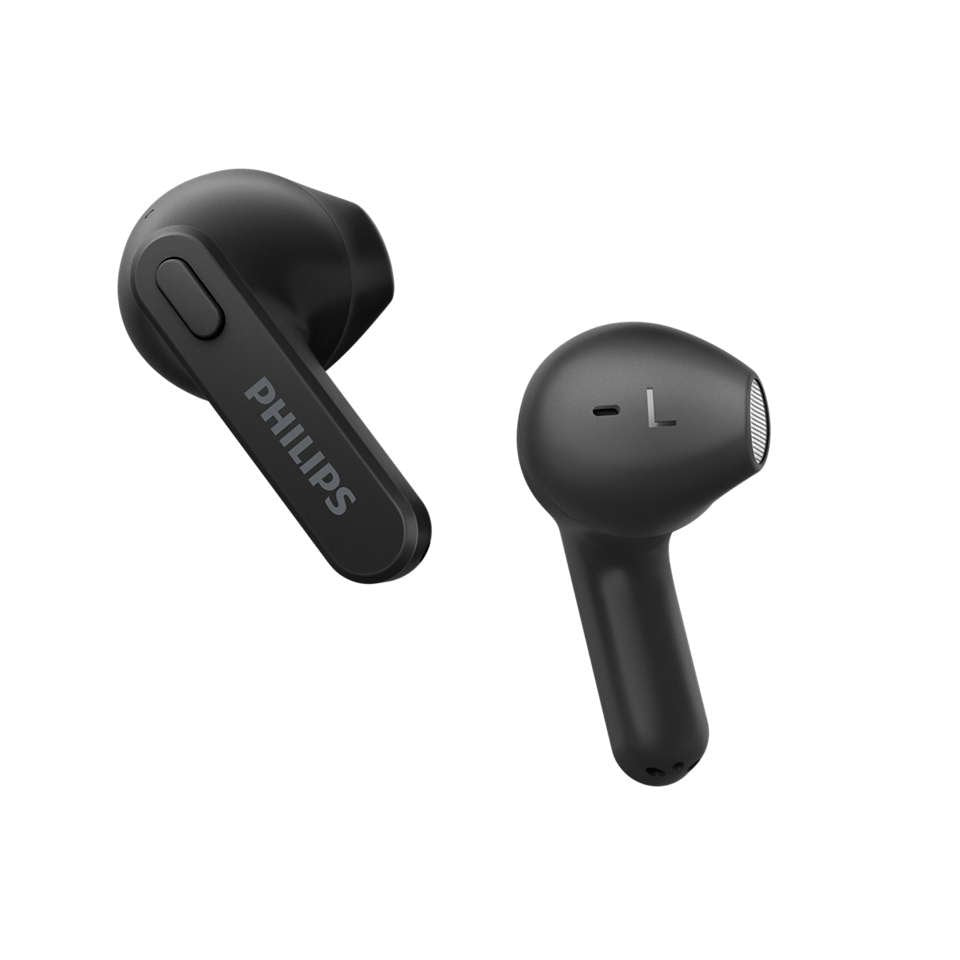 Auriculares Bluetooth Philips Tat2236 Con Estuche De Carga Autonomía 6h Negros