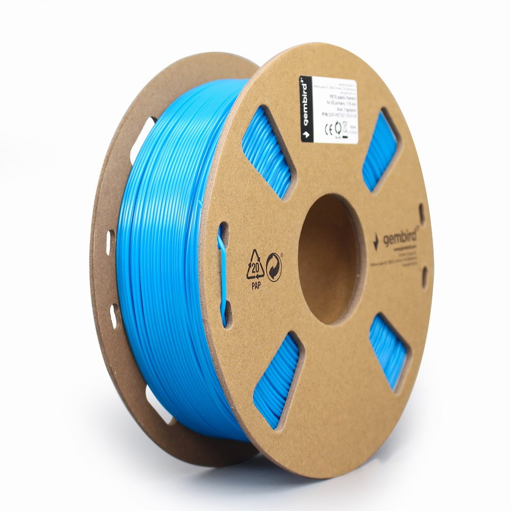 EAN 8716309090803 - Gembird 3DP-PETG1.75-01-B material de impresión 3d Polietileno tereftalato glico (PETG) Azul 1,45 kg imagen 2