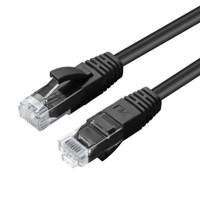 U/Utp Cat5e 2m Black Pvc Unshielded Network Cable,