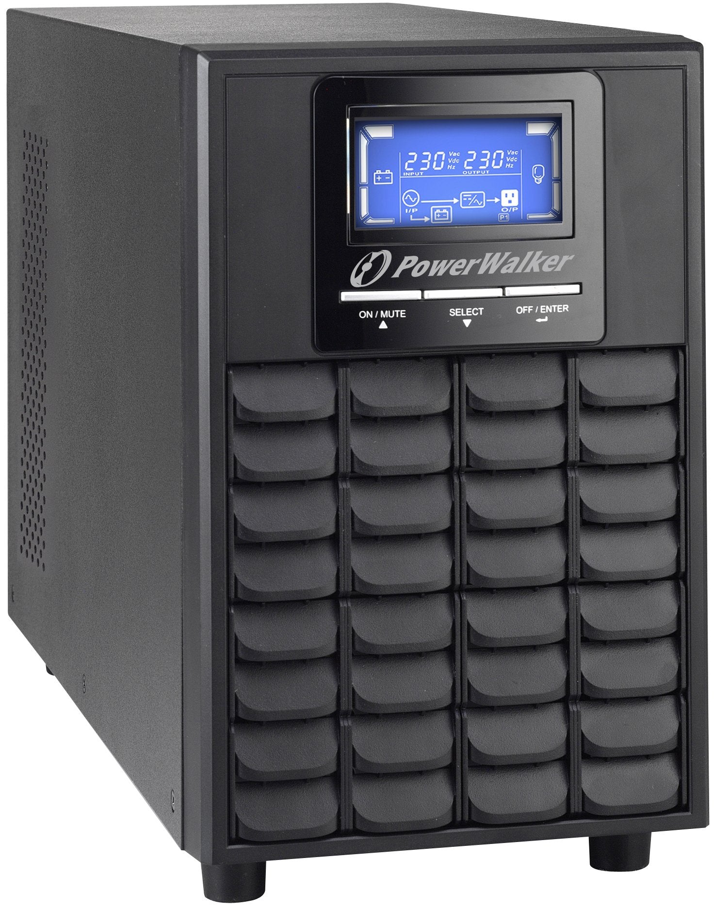 EAN 4260074976564 - PowerWalker VFI 2000C LCD sistema de alimentación ininterrumpida (UPS) Doble conversión (en línea) 2 kVA imagen 3
