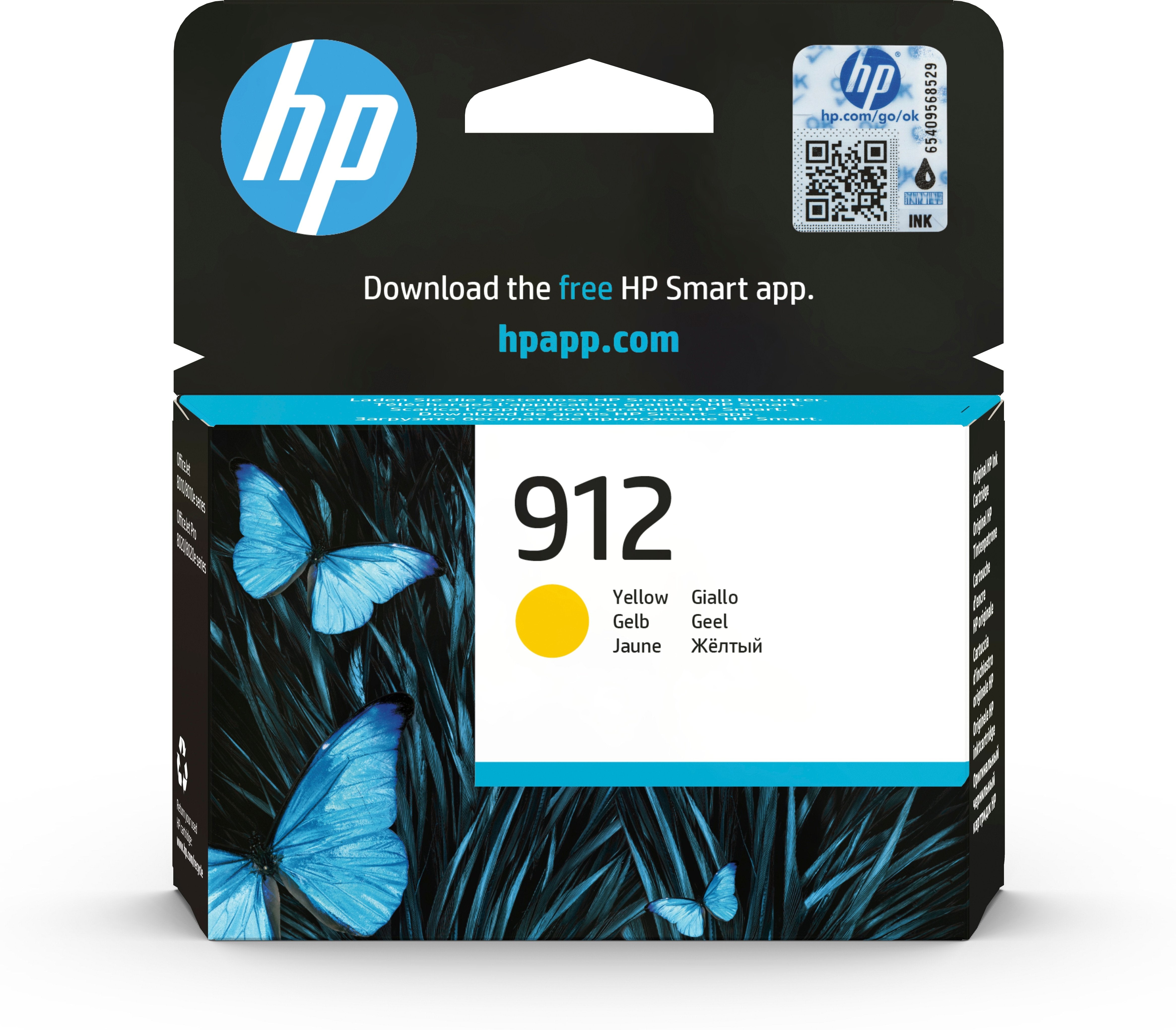 Cartucho Tinta Original Hp 912 Amarillo