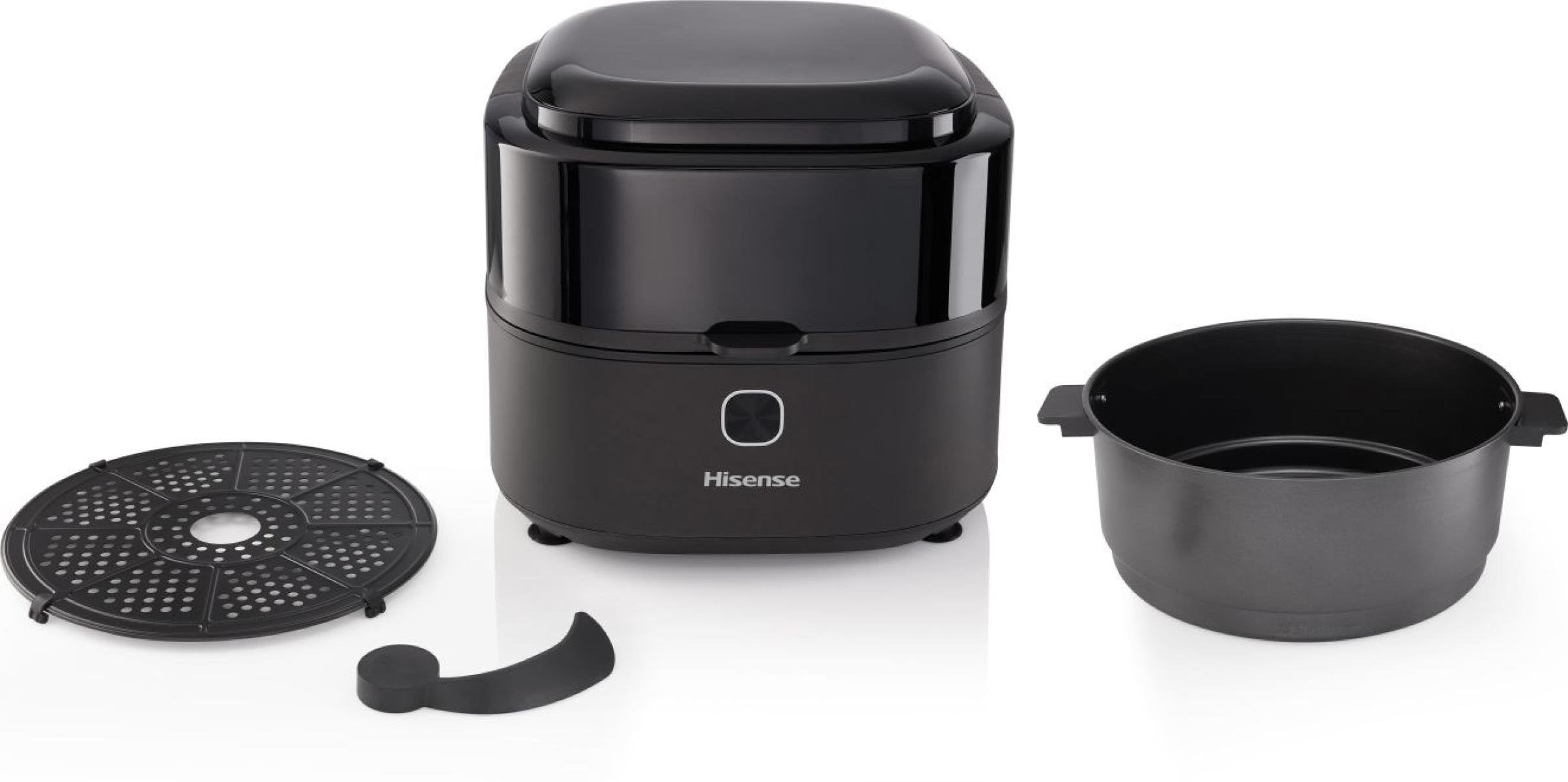 EAN 3838782818547 - Hisense HAF1350DR Sencillo 6,7 L Independiente 1350 W Freidora de aire caliente Negro imagen 2