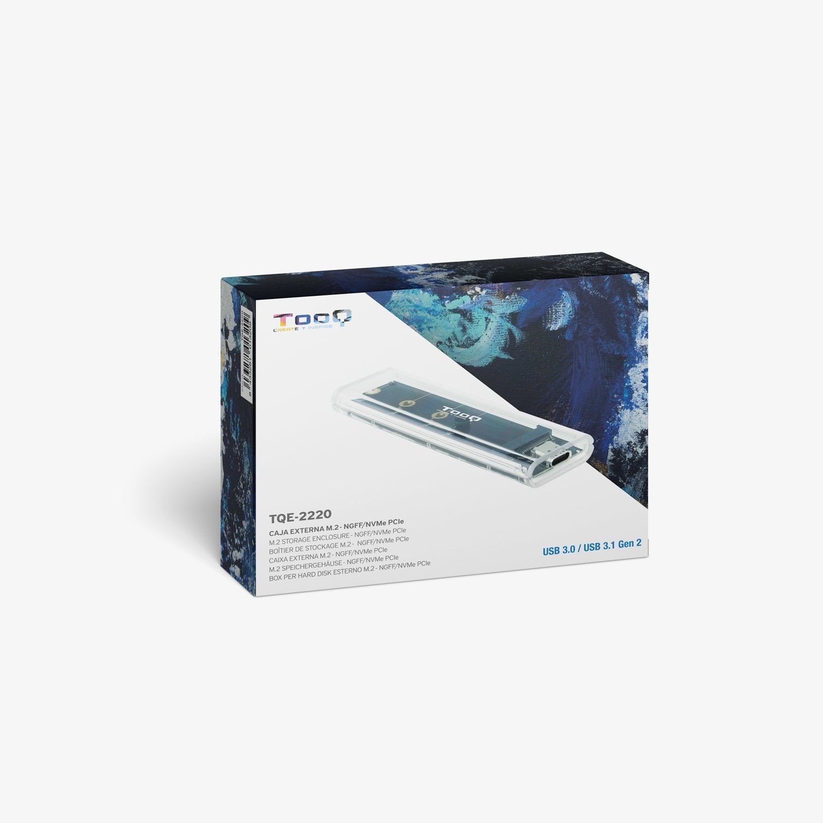 EAN 8433281013209 - TooQ TQE-2200 caja para disco duro externo Caja externa para unidad de estado sólido (SSD) imagen 3