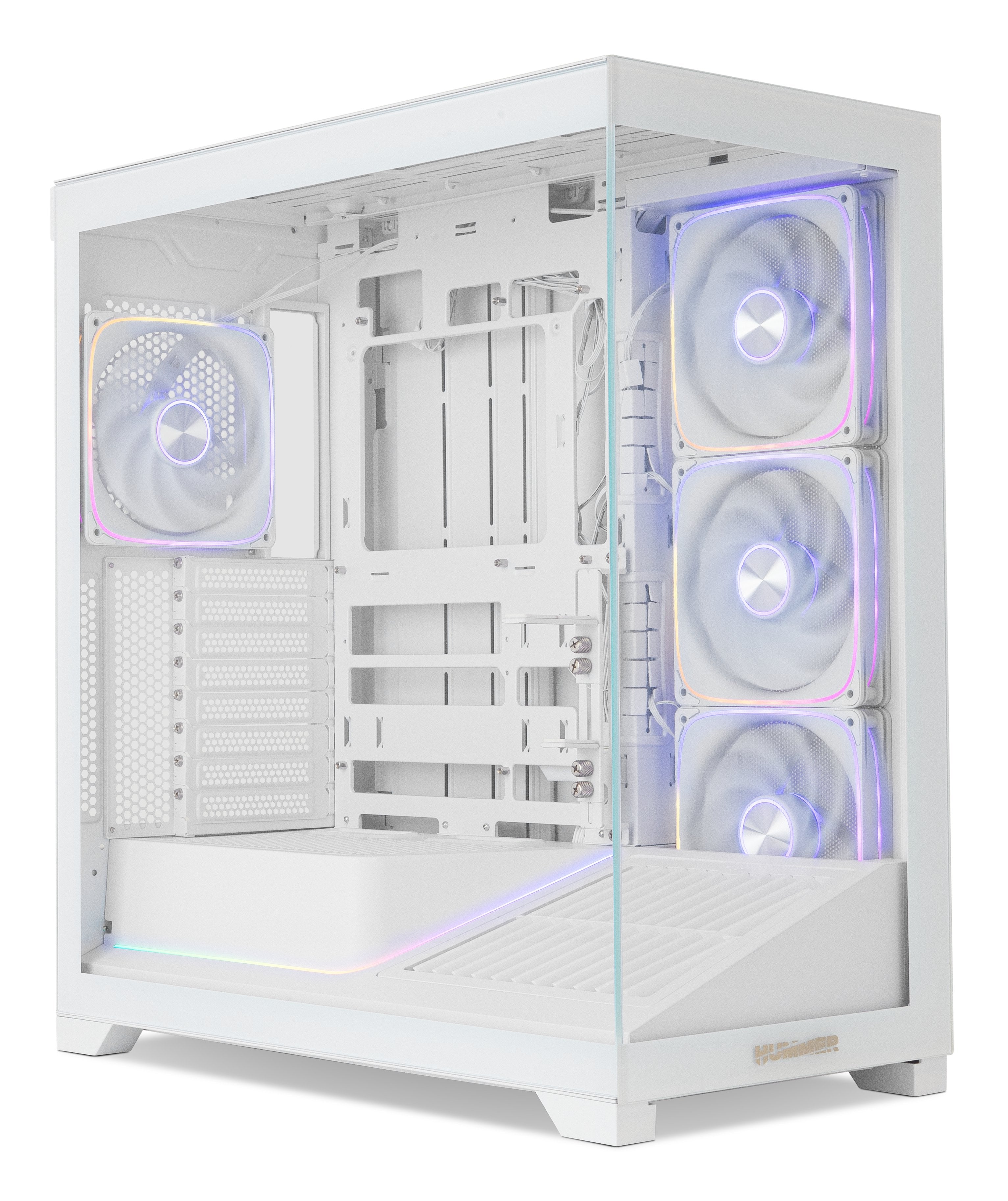 Caja Gaming Semitorre Nox Hummer Blade Blanca