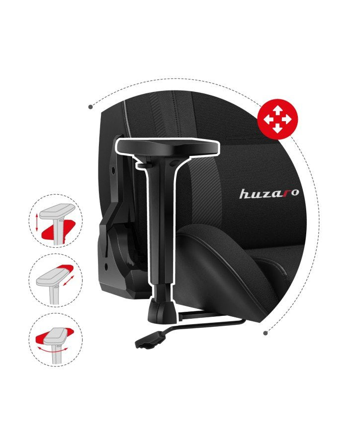 EAN 5903796014150 - Huzaro Force 7.6 Silla para videojuegos de PC Asiento (de seguridad) de butaca Negro imagen 7