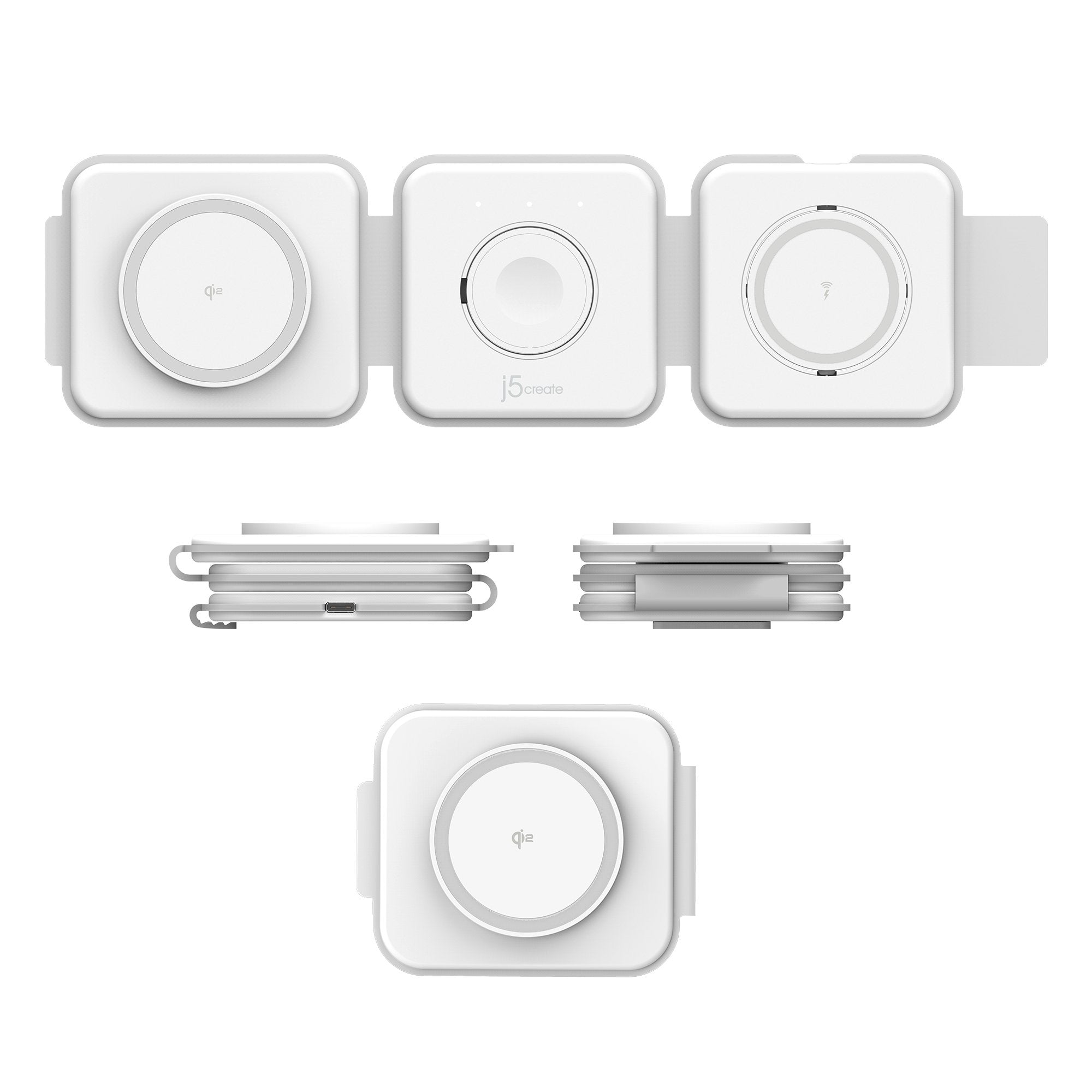 Qi2 3-In-1 Magnetic Travel Char