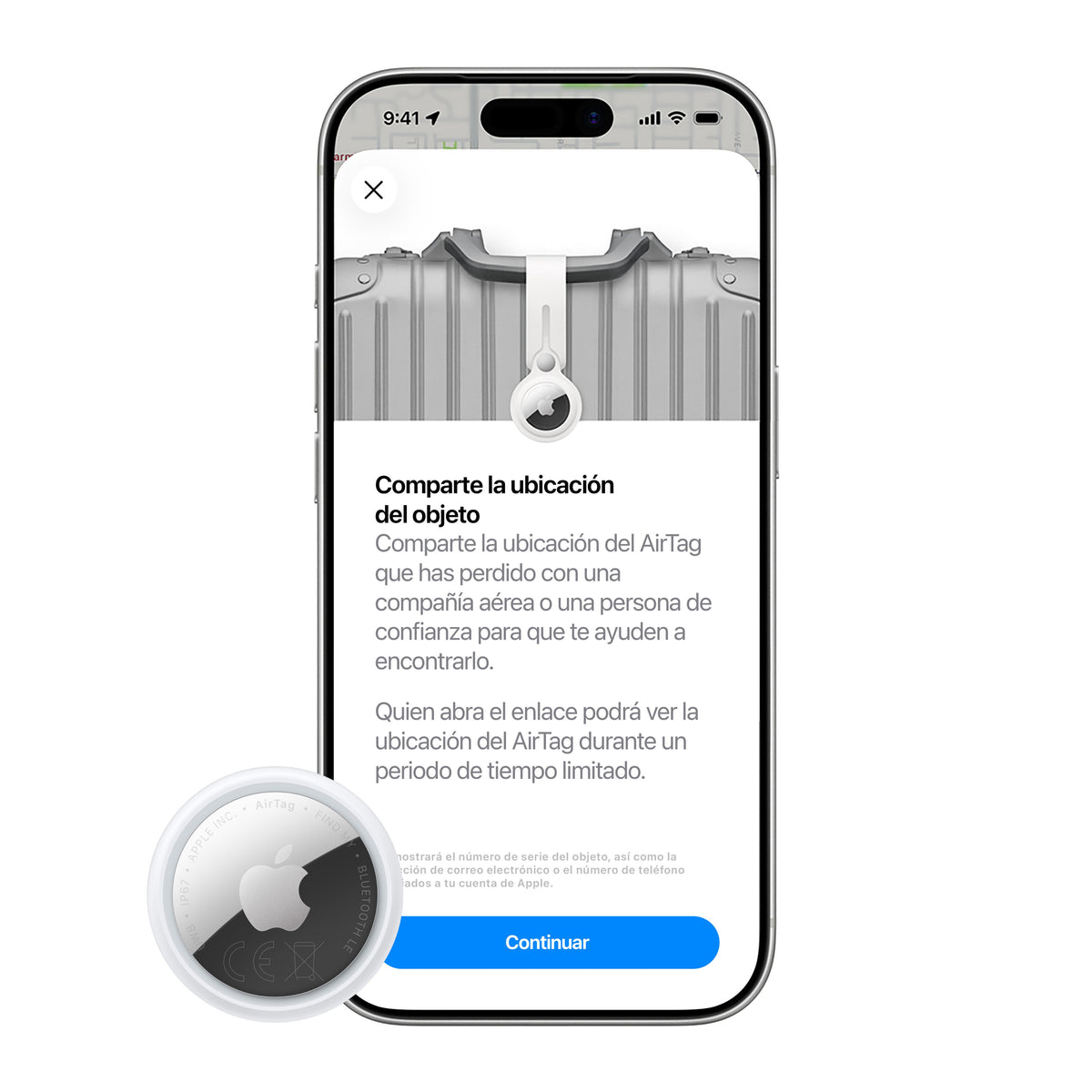 EAN 0195950667547 - Apple AirTag Elemento Buscador Plata, Blanco imagen 6