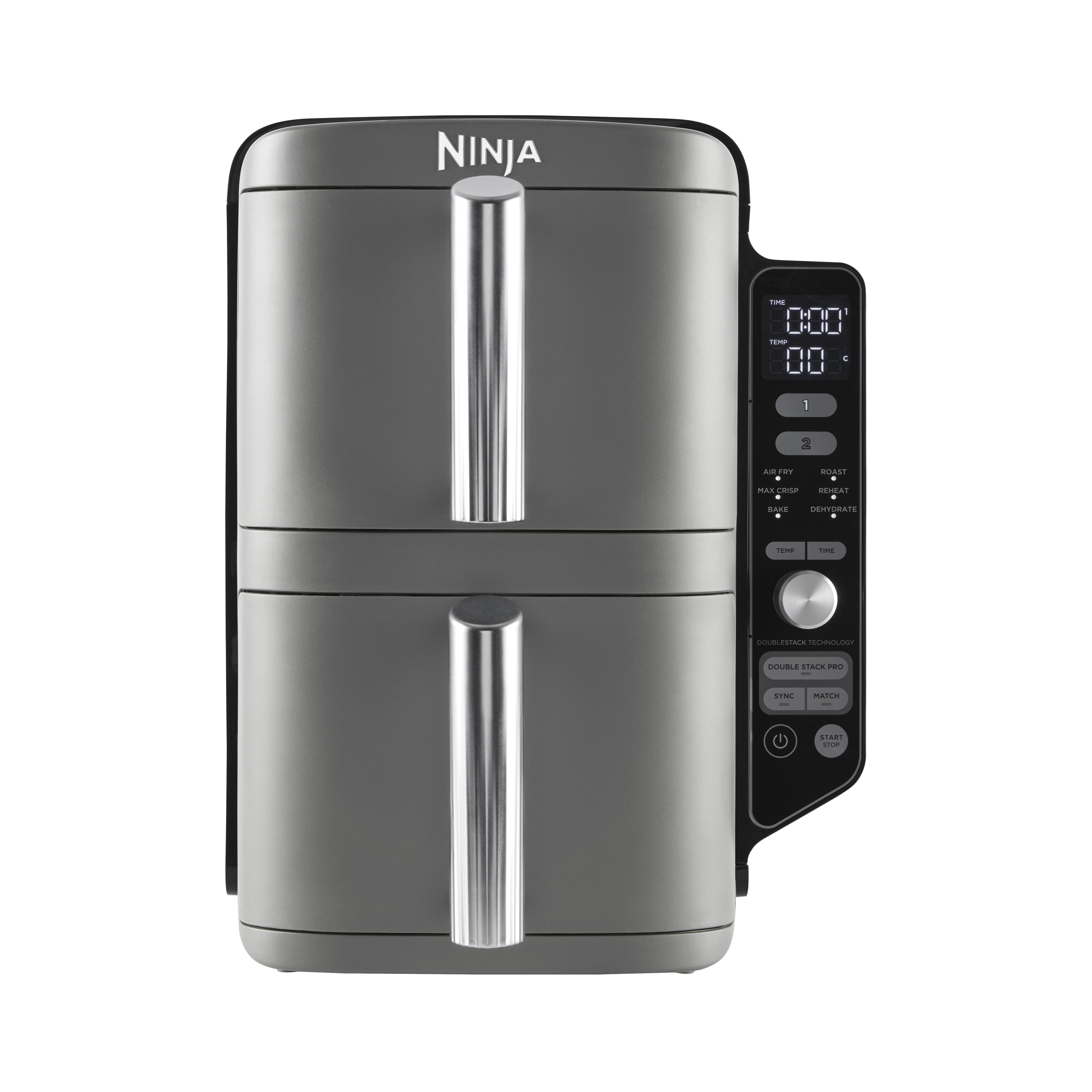 EAN 0622356280822 - Ninja SL400EU freidora Doble 9,5 L 2470 W Freidora de aire caliente Negro, Gris imagen 9