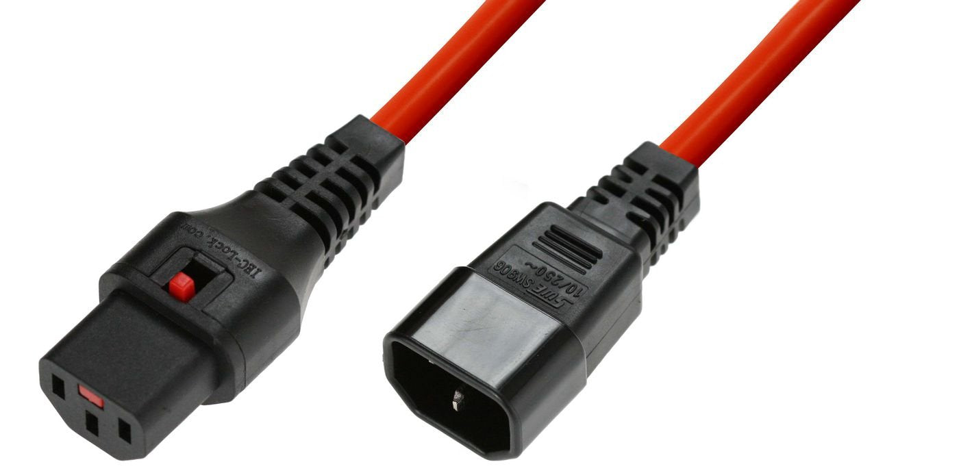 Iec Lock C13 To C14, 2m