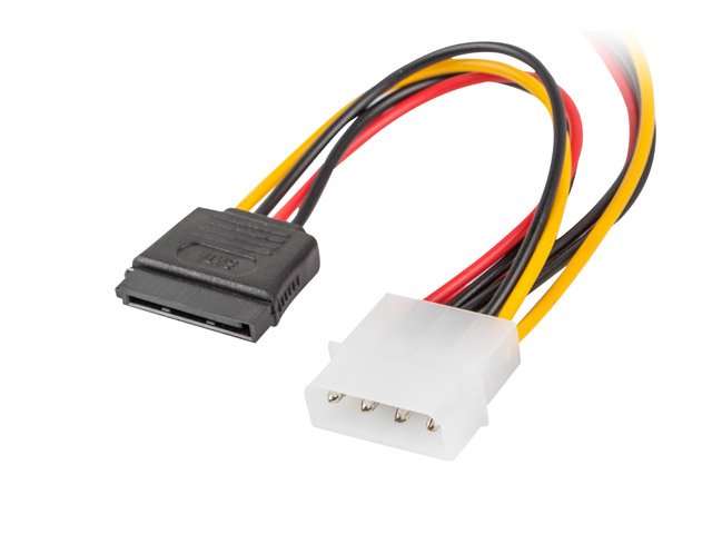 Lanberg Cable Duplicador De Alimentacion Molex Macho A 2x Sata Hembra Ca-Hdsa-11cu-0015 15 CentaMetros