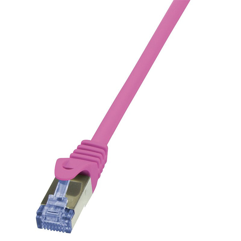 Logilink Cat6a S/Ftp Cable De Red Awg26 Pimf Rosa 0,50m