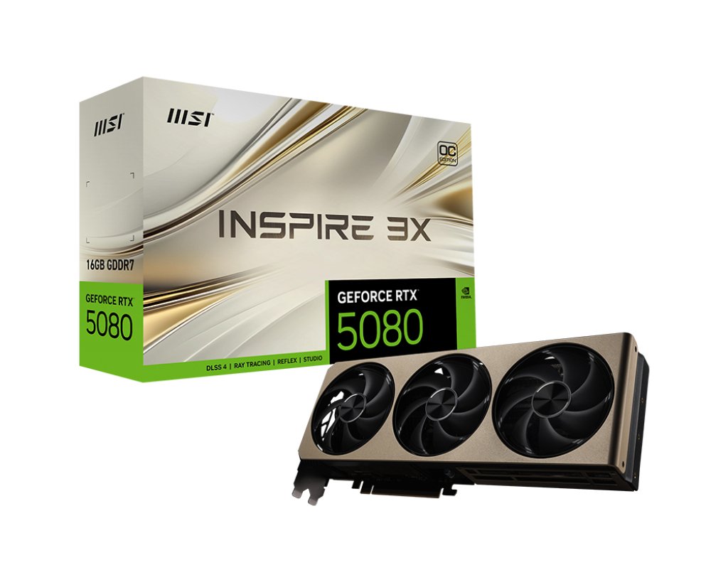 Msi Rtx5080 Inspire 3x Oc 16gb Gddr7 V531-064r Retail