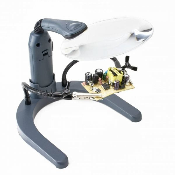 Carson Helpinghands Magnifier Lente De Aumento Y Lupa 2x Gris, Transparente