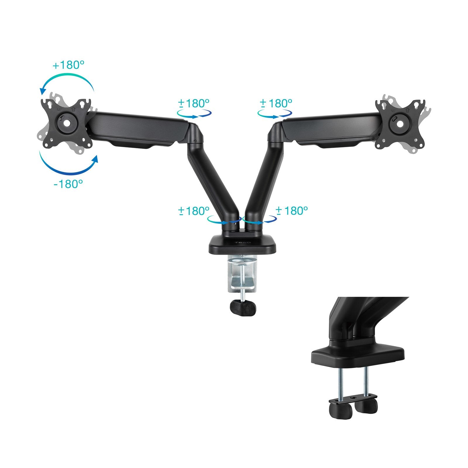 EAN 8433281013711 - TooQ DB5132TNR-B soporte para monitor 81,3 cm (32") Escritorio imagen 3