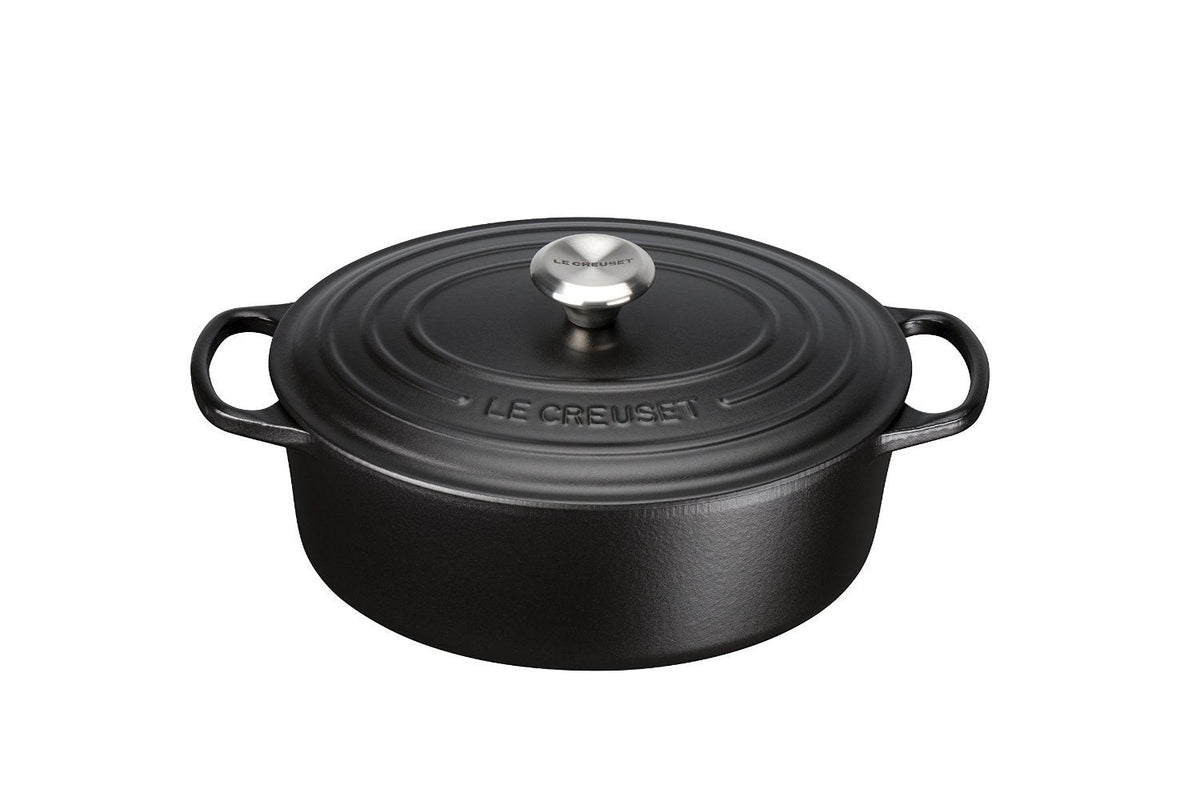 Le Creuset Bräter Signature Oval 29cm Negro