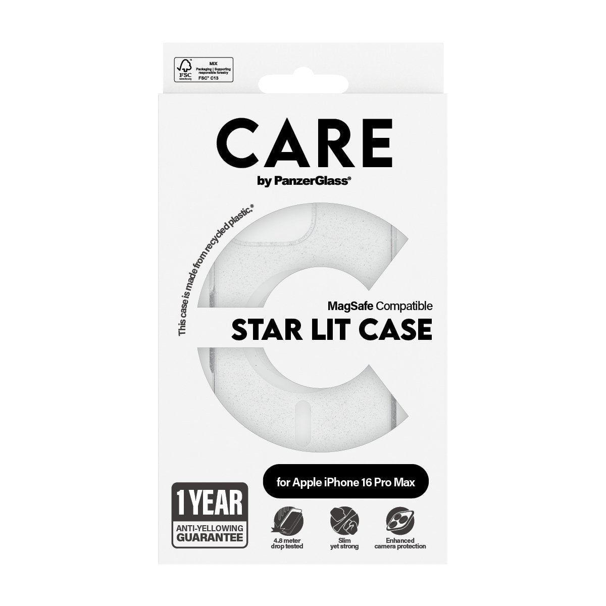 EAN 5715685004100 - PanzerGlass CARE™ by ® Urban Combat Case Star Lit w. White MagSafe iPhone 16 Pro Max funda para teléfono imagen 3