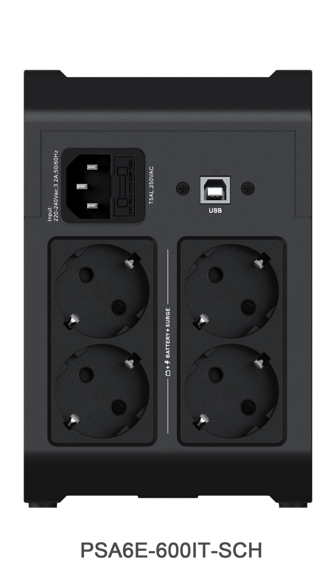 Vertiv Essentials Series Ups Ac 220 240 V 315 Vatios 600 Va 1 Fase Conectores De Salida: 4