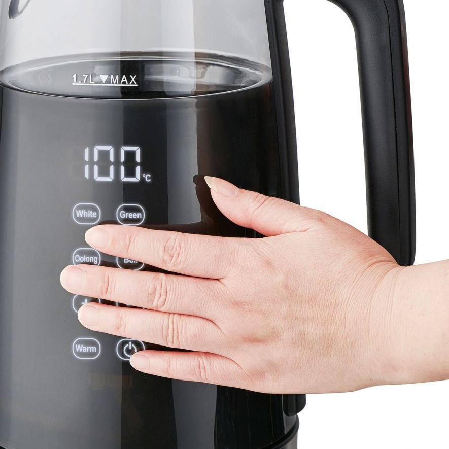Tetera Eldom C530 Nevo Eléctrica 1,7 L 2200 W Negro, Transparente