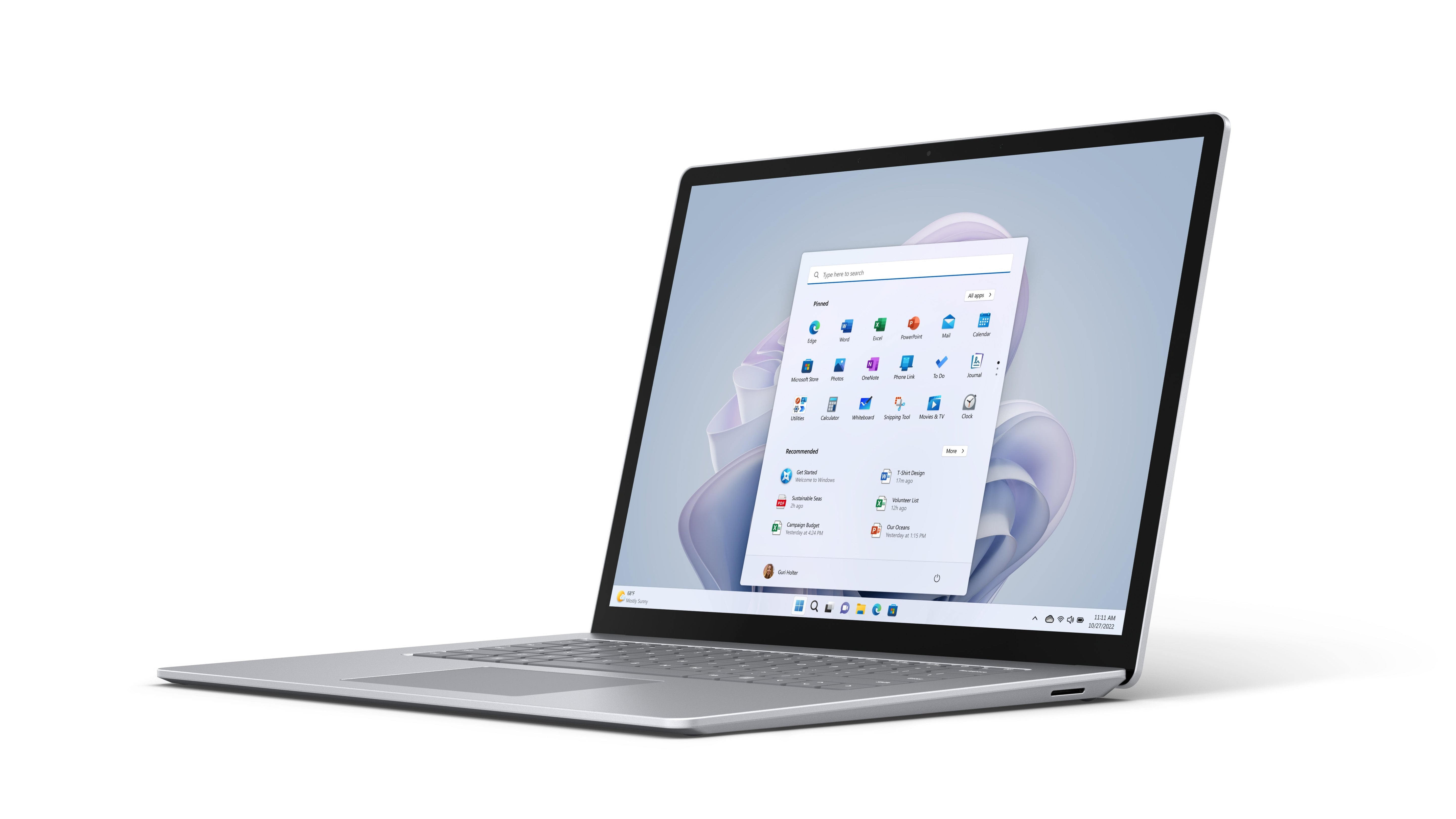Microsoft Surface Laptop 5 Intel® Core I7 I7-1255u Portátil 38,1 Cm (15") Pantalla Táctil 8 Gb Lpddr5x-Sdram 256 Gb Ssd Wi-Fi 6 (802.11ax) Windows 11 Home Platino