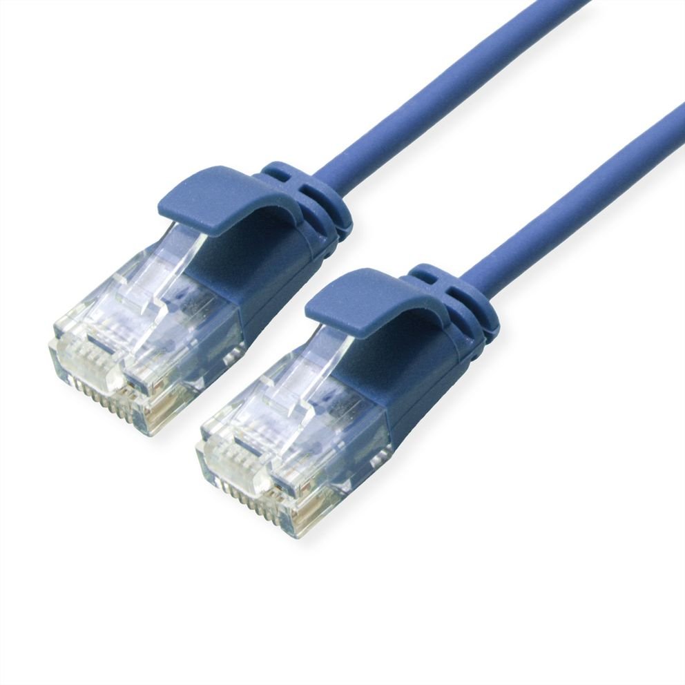 Roline Verde Utp Cable De Red Cat.6a (Class Ea), Lsoh, Slim, Blau, 5 M