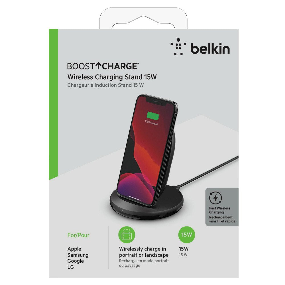EAN 0745883810345 - Belkin Boost Charge Smartphone Negro Corriente alterna Cargador inalámbrico Carga rápida Interior imagen 4