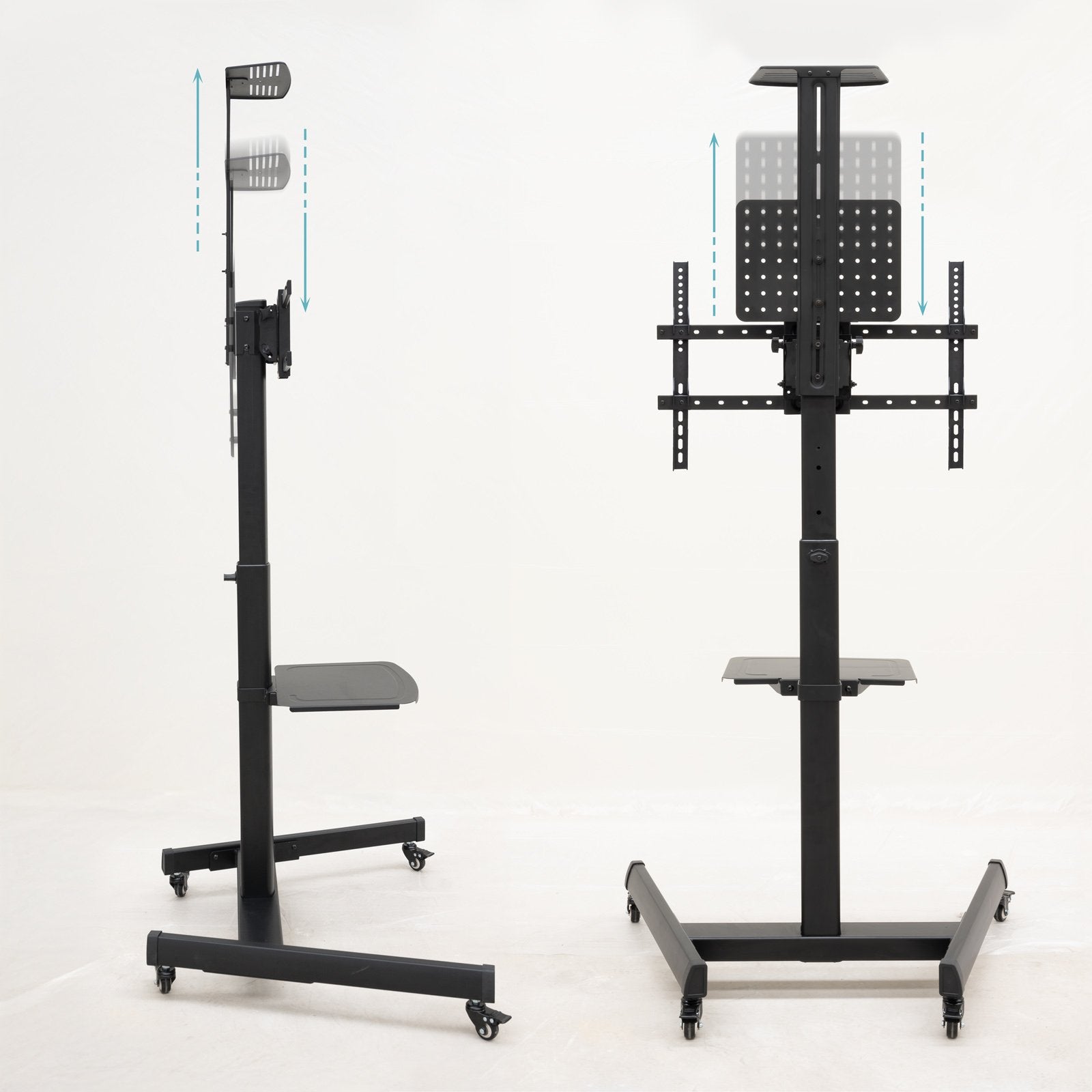 Soporte De Suelo Inclinable Con Ruedas Tooq Fs1184m-B Para Tv De 35-70' Hasta 70kg