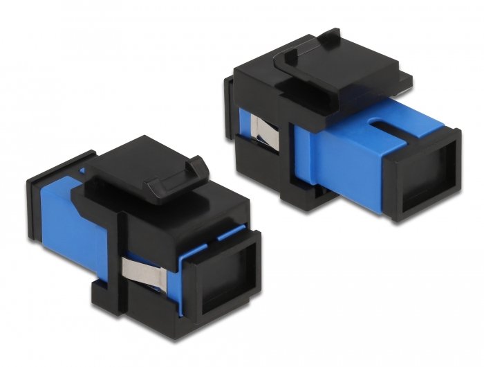 Keystone Modul Sc Simplex Buchse Zu Sc Simplex Buchse Blau Schwarz