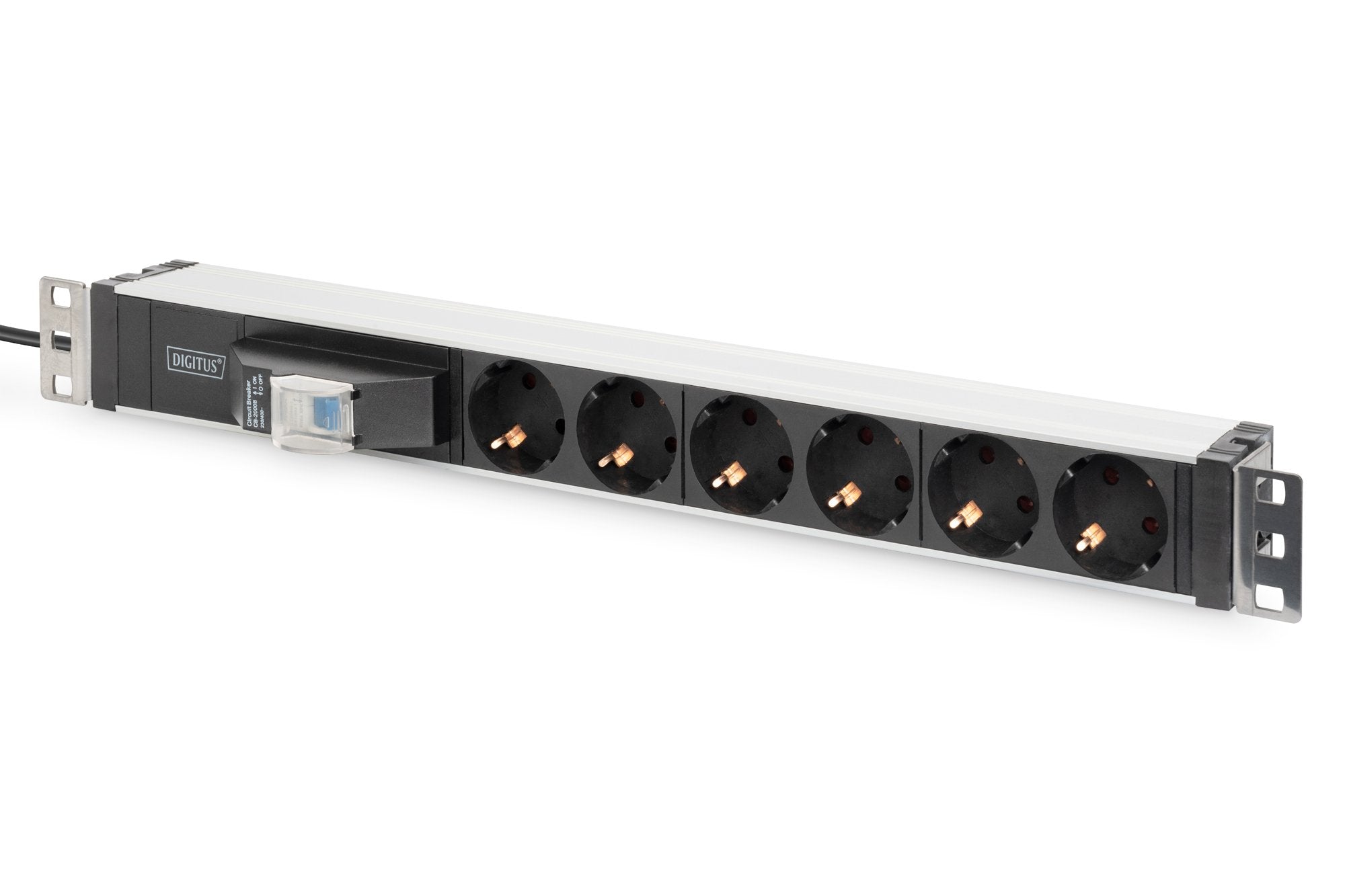 EAN 4016032456636 - Digitus DN-95417 unidad de distribución de energía (PDU) 6 salidas AC 0U/1U Negro, Plata imagen 1