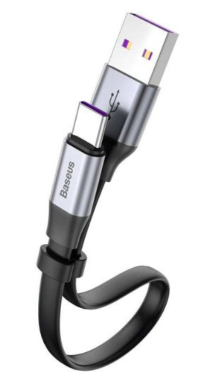 EAN 6953156293427 - Baseus CATMBJ-BG1 cable USB 0,23 m USB A USB C Negro, Gris imagen 3