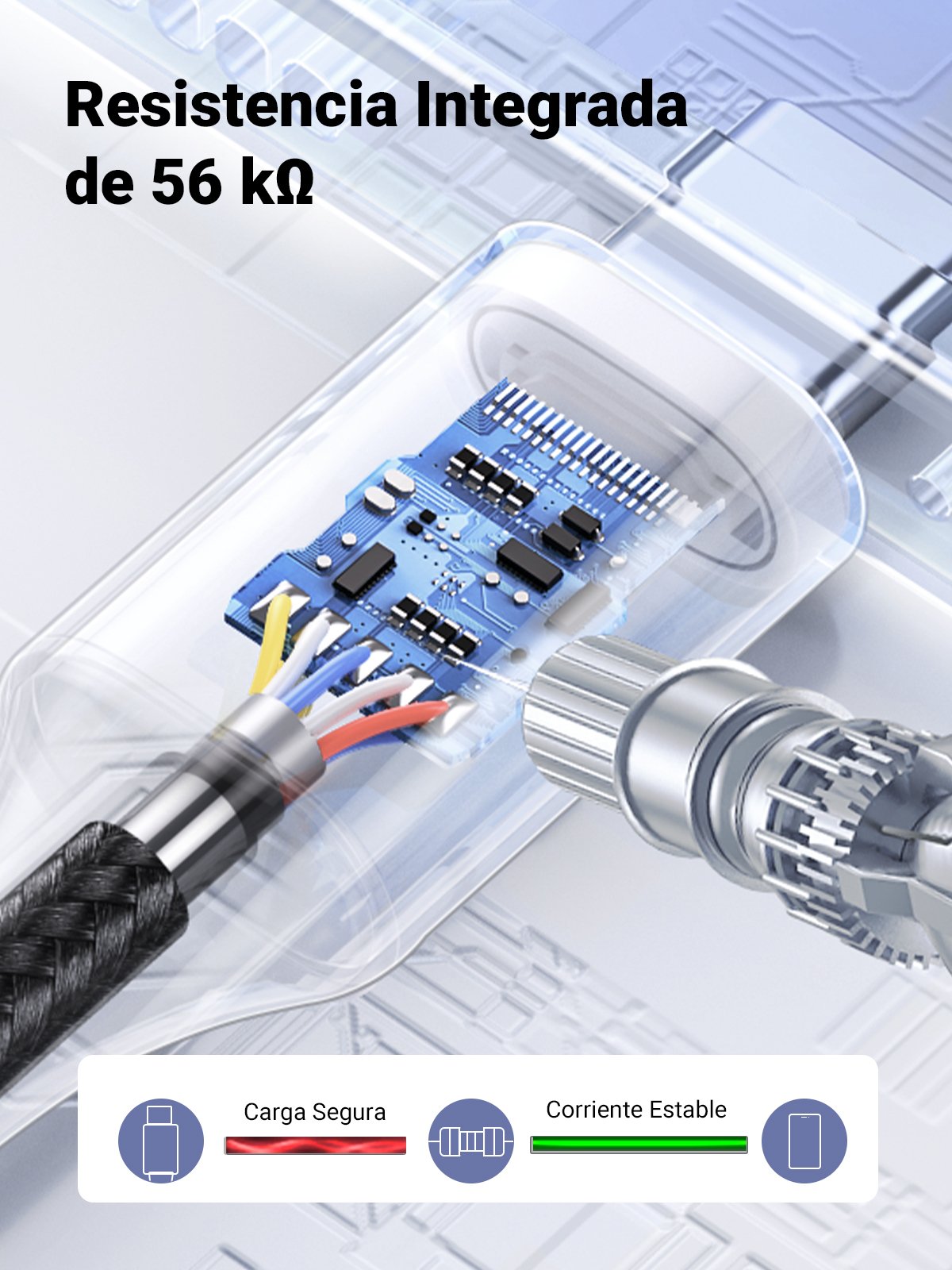 EAN 6957303861262 - Ugreen 60126 cable USB 1 m USB C USB A Negro, Gris imagen 7