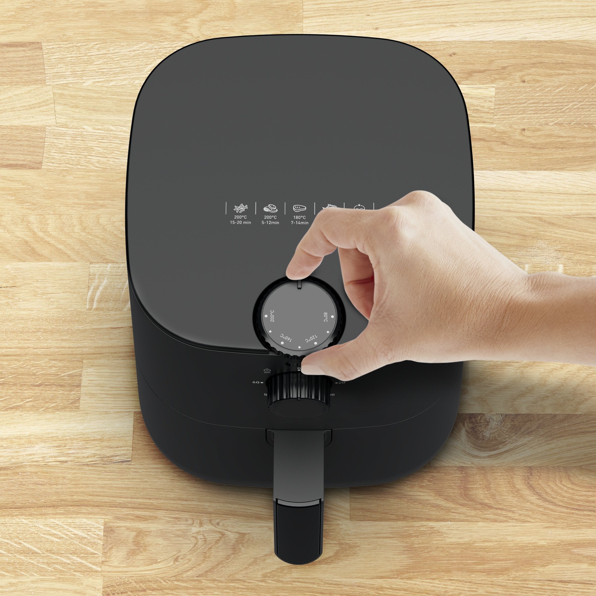 EAN 3045387248307 - Tefal Easy Fry EY1308 Sencillo 3,5 L Independiente 1030 W Freidora de aire caliente Negro imagen 4