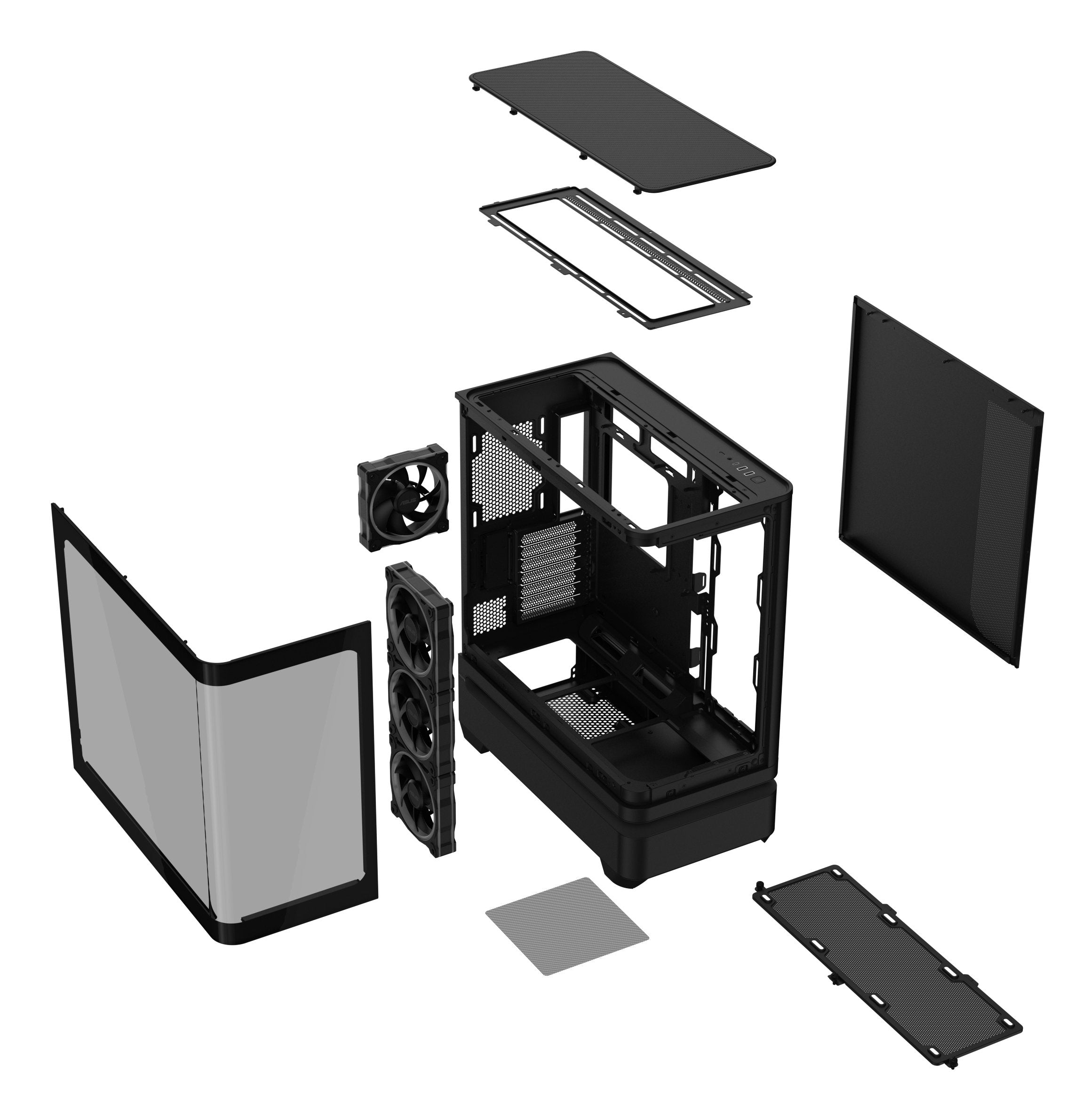 Asus Carcasa Prime Ap304 Tg Argb Black
