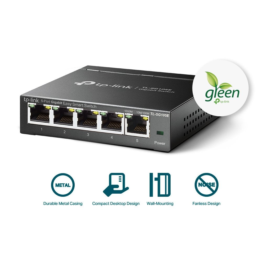 Tp-Link Switch 5 Puertos 10/100/1gbit Switch/ 5 Puertos Rj45/ 10-100-1000mbps