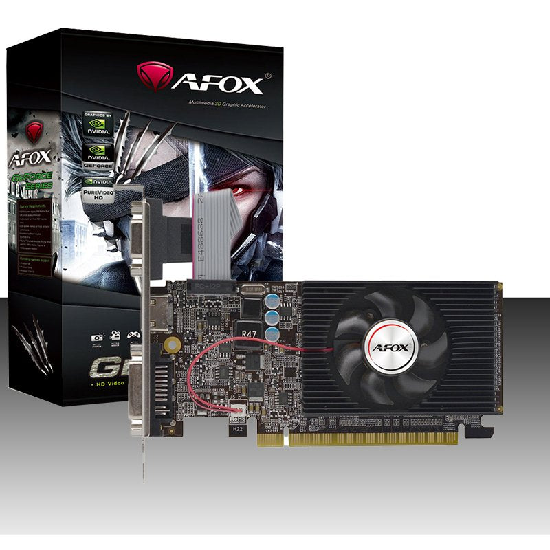 Afox Geforce Gt610 1gb Ddr3 64bit Dvi Hdmi Vga Lp Fan Af610-1024d3l7-V5