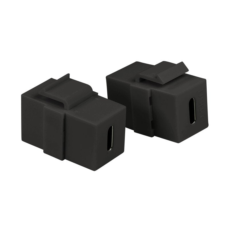 Usb 3.1 Gen2 Type-C Keystone Coupler, C F To Usb-C F, Pd, Negro