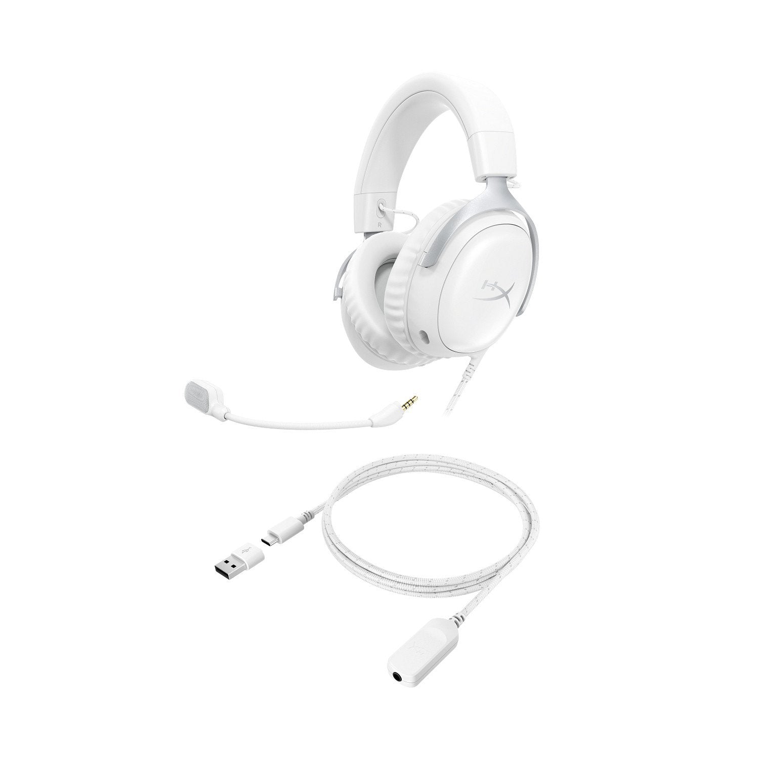 EAN 199251514081 - HyperX Cloud III - Gaming Headset (White) Alámbrico Diadema Juego USB Tipo C Blanco imagen 3