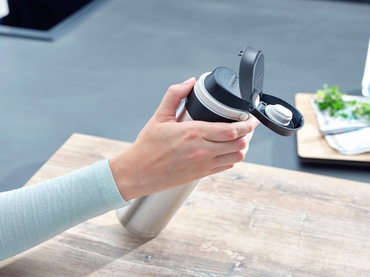 Leifheit 03272 Taza De Viaje 600 Ml Plata Acero Inoxidable