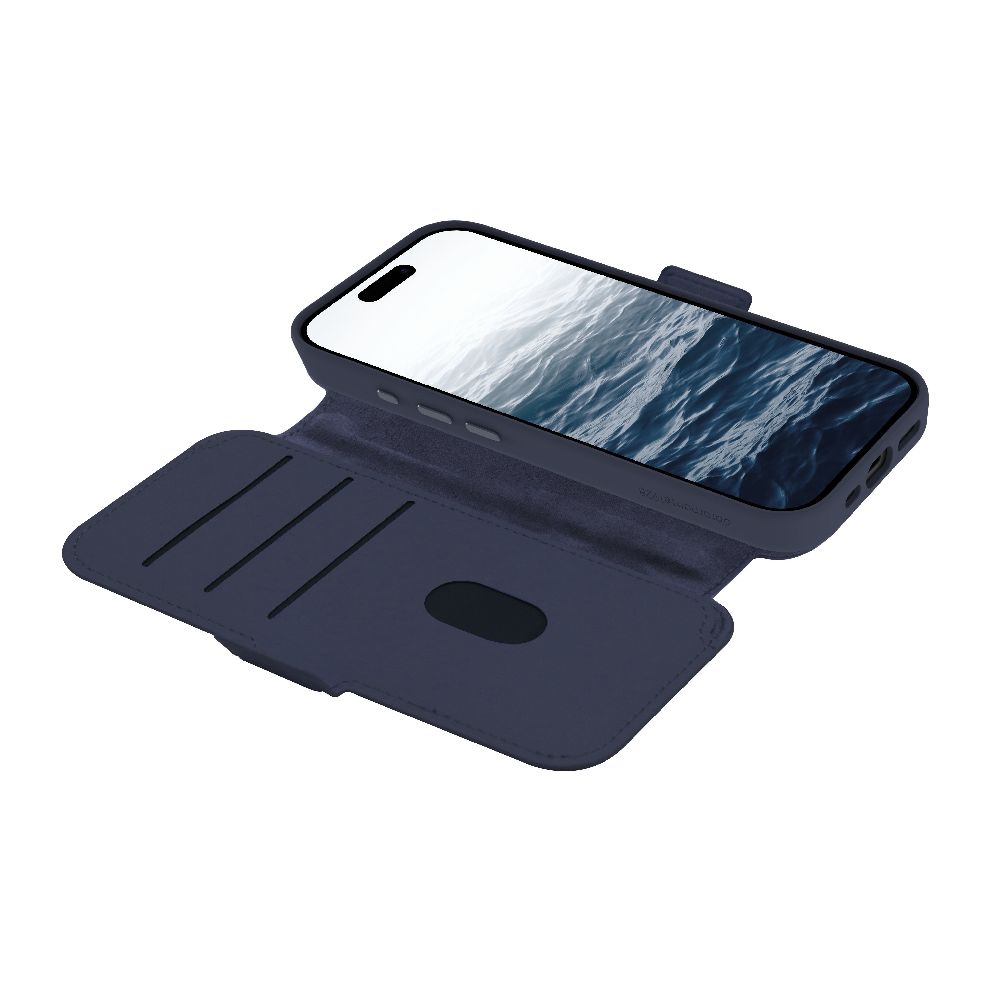 Dbramante1928 Lynge Funda Con Tapa Para Teléfono Móvil Compatibilidad Con Magsafe Agua Profunda