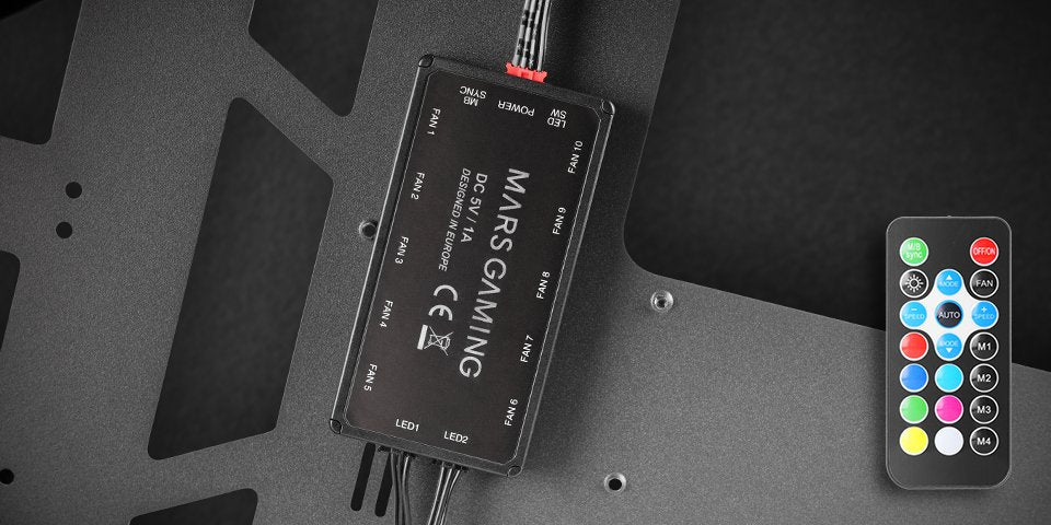 Caja Torre E-Atx Xxl Mc-Titan Negro Mars Gaming Bahías Int:1x3'5, 4x2'5/ 2xusb 3.0/ Hasta 7 Ventiladores De 120mm/ Audio In/Out