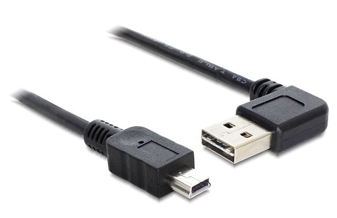 Delock Cable Easy Usb 2.0-A 90° Angular > Mini Usb 5 Pin St./St. 1 M