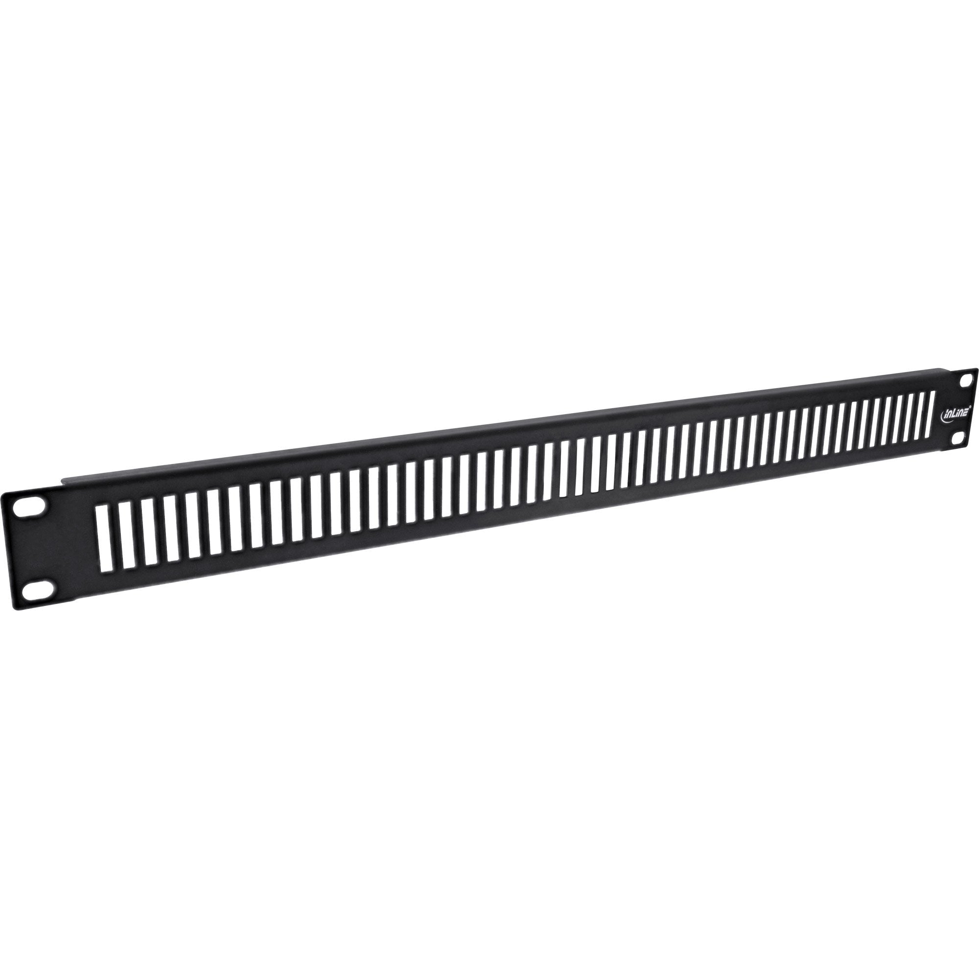 Panel Ciego Inline De 19" Perforado, 2u, Negro Ral 9005