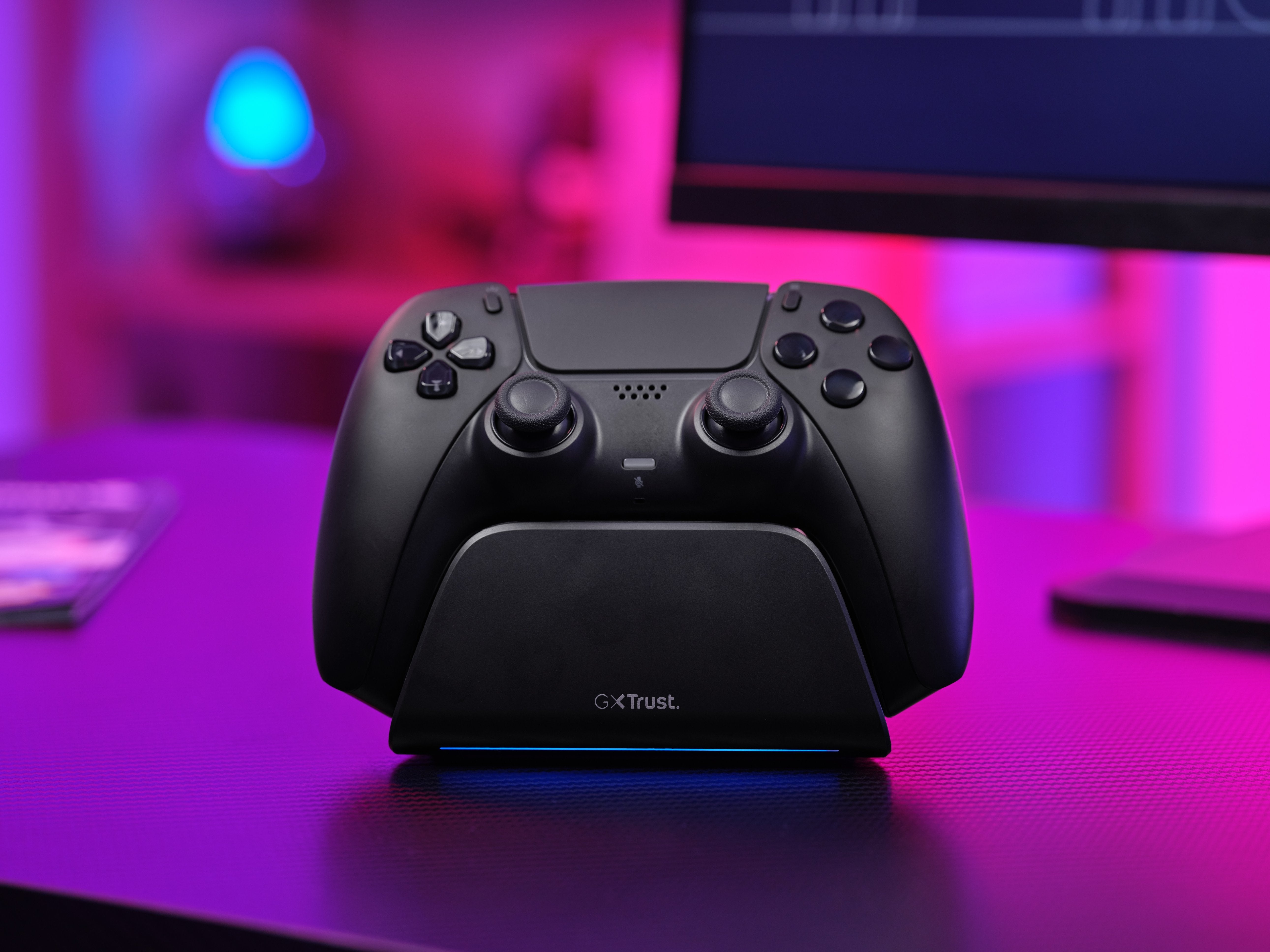 Base De Carga Rapida Para Ps5 Gxt 255 Negro Trust Soporte De Carga Rápida / Indicadores Lumínicos