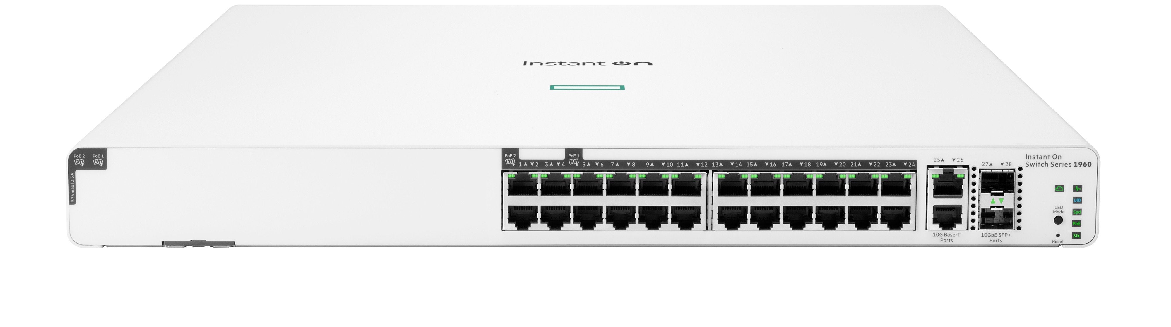 EAN 0190017521558 - HPE Aruba Networking Networking Instant On Switch 20p Gigabit CL4 4p Gigabit CL6 PoE 2p 10GBT 2p SFP+ 370 imagen 1