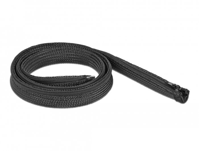 Manguera Trenzada Delock Con Cremallera Resistente Al Calor 1mx20mm Negro